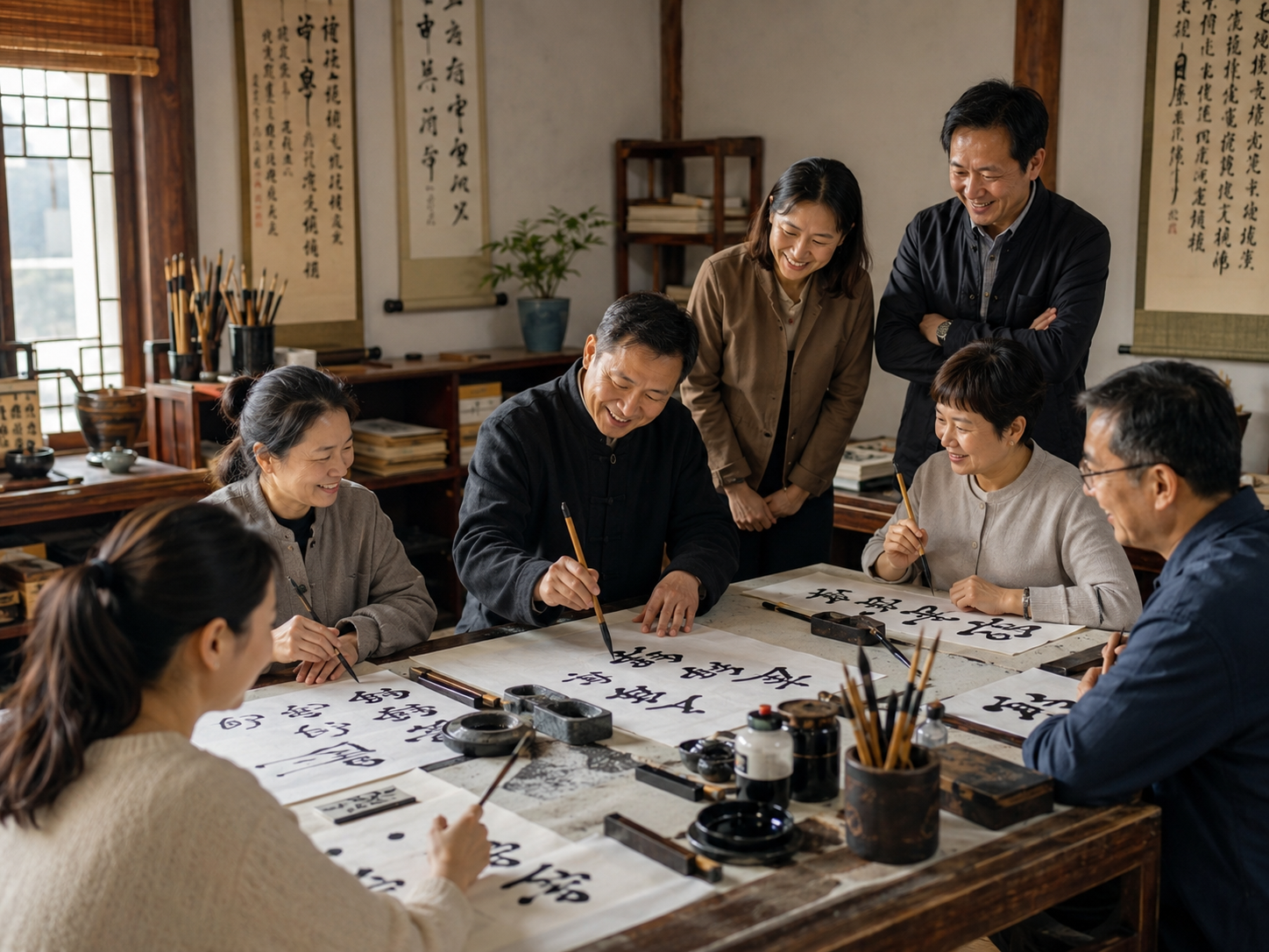 手作同好一起參加文化體驗活動